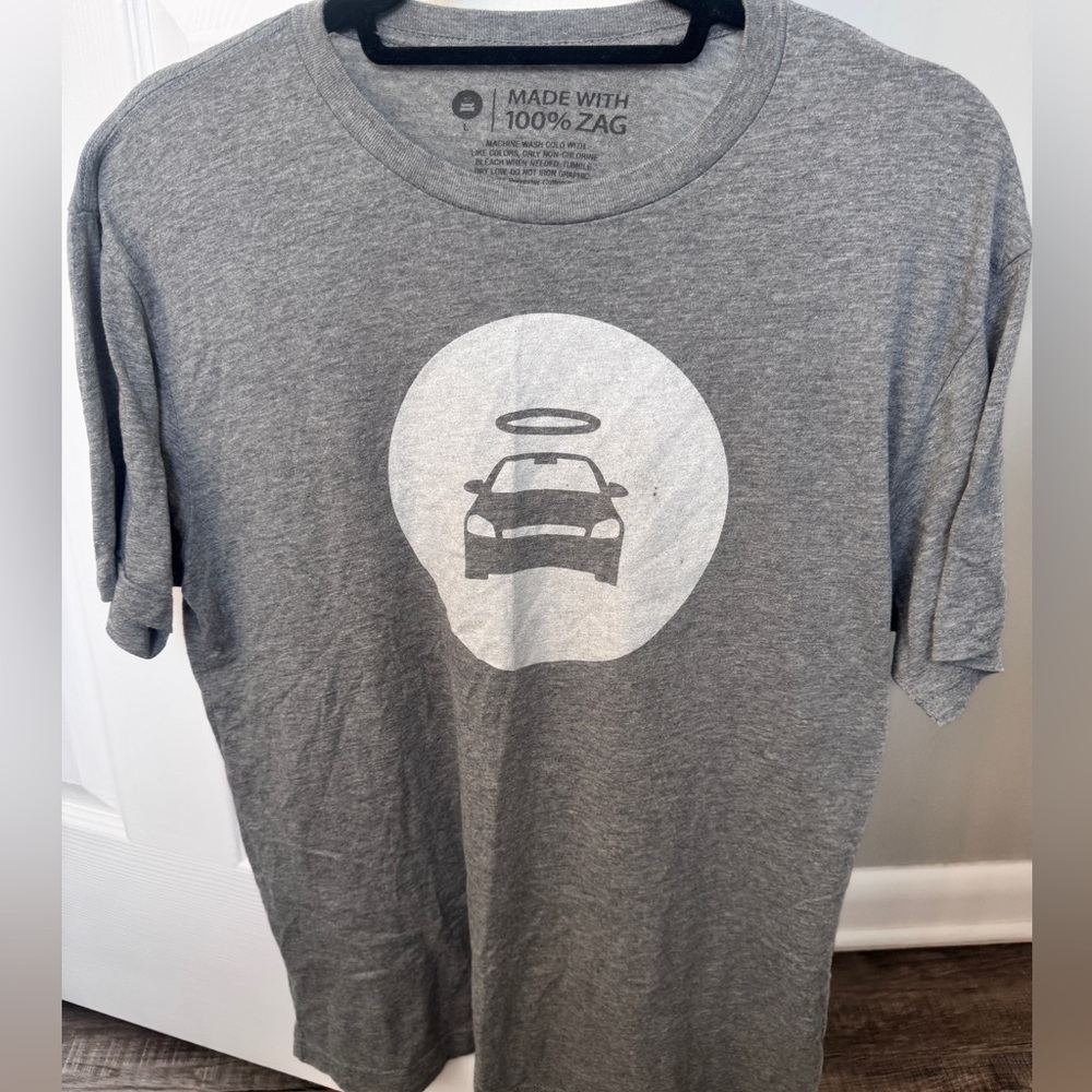 Carvana- buttery soft t shirt, grey -Large